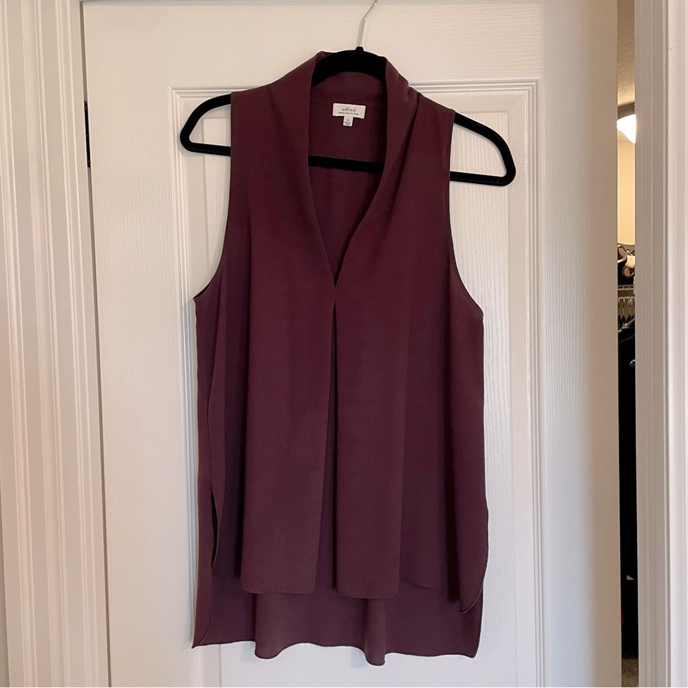 Aritzia High-Low Cut sleeveless blouse
